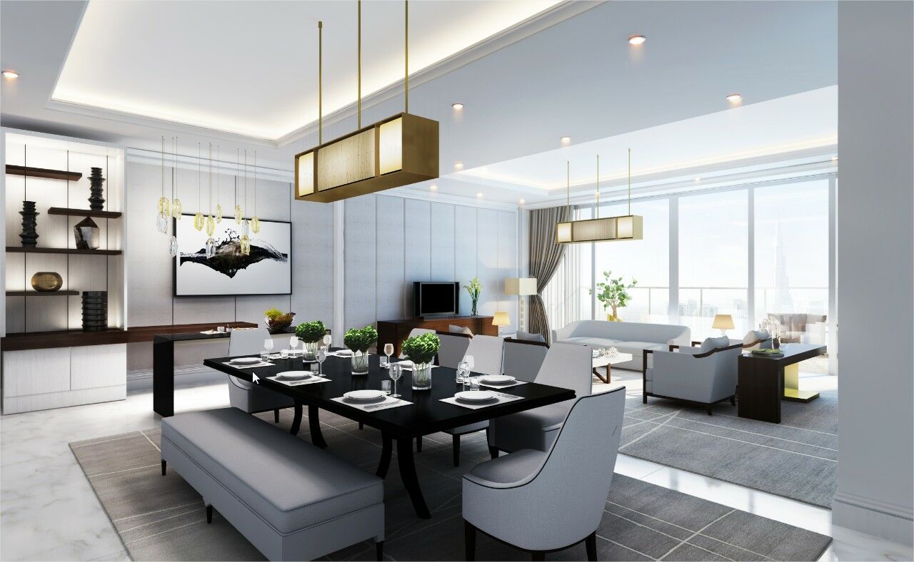 Address Dubai Mall Exterior foto 3D interior rendering